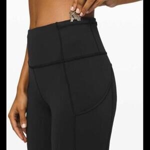 Lululemon Fast and Free High-Rise Tight 28" *Non-Reflective Suede Black